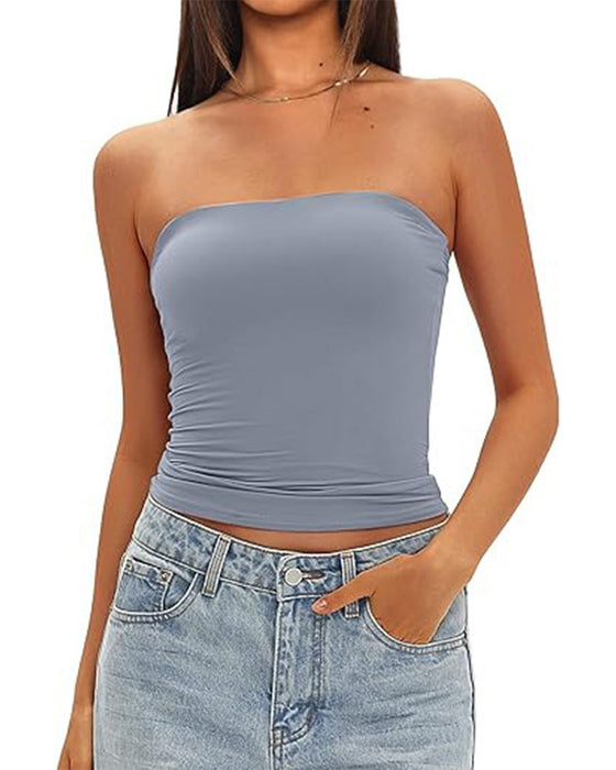 Tanktop Beugelloos Kort Nauwsluitend