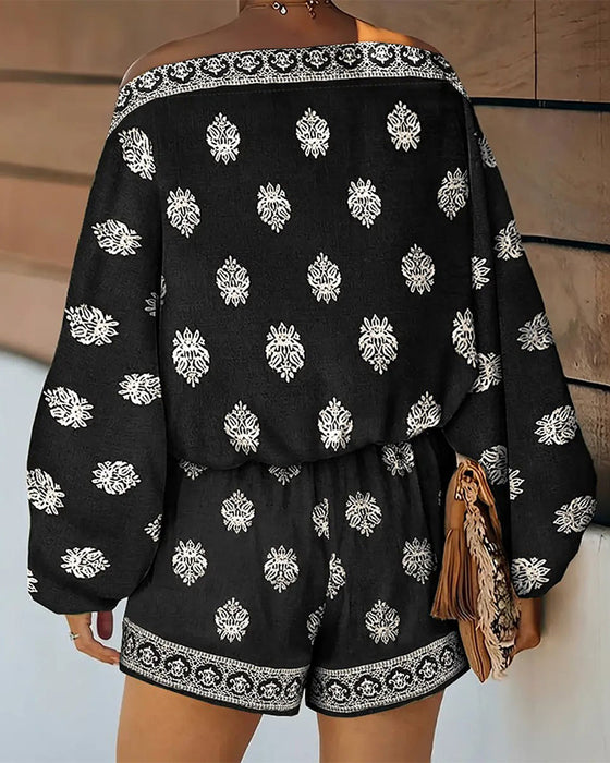 Set Dames 2 Delen Outfit Boho Top En Shorts