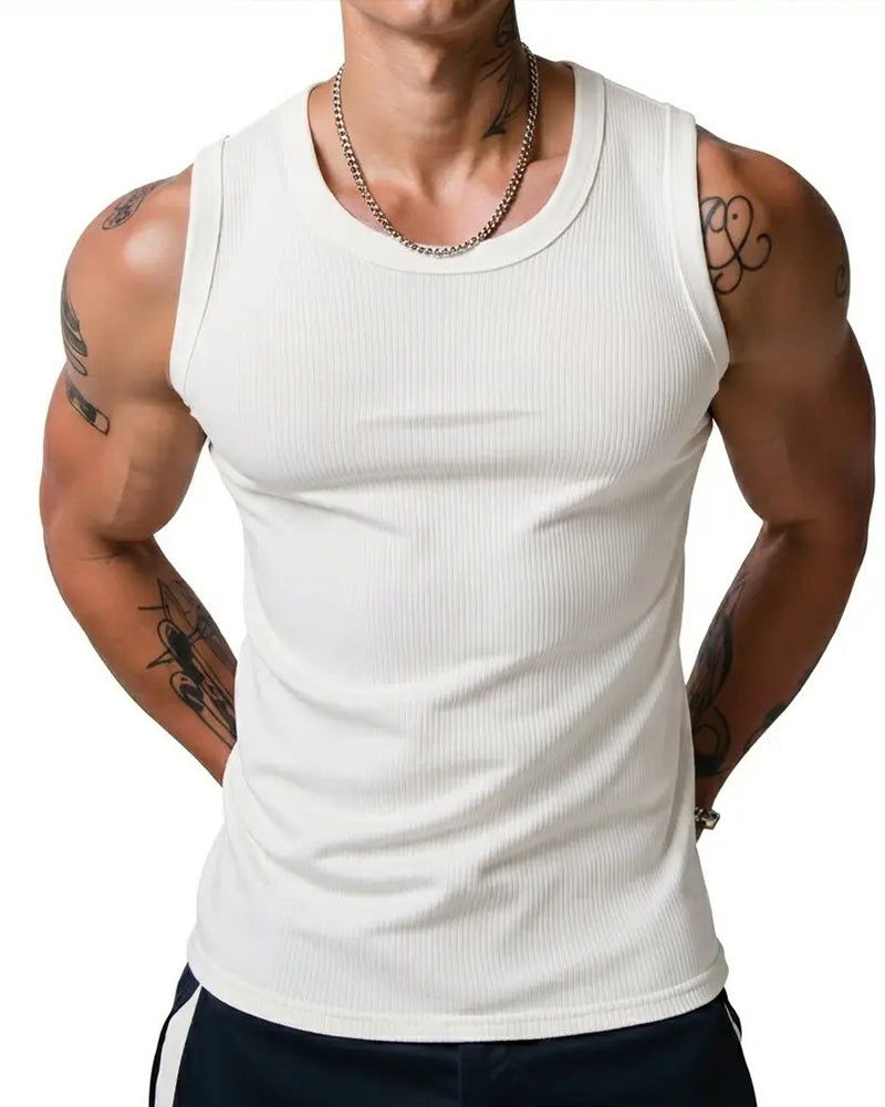 Tanktop Heren Geribbeld Racerback