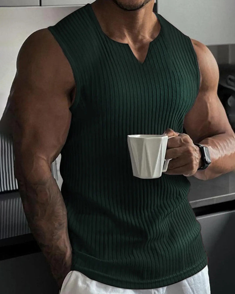 Heren Tanktop Effen Kleur Sport Casual