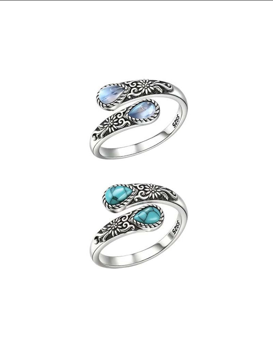 Madeliefjespatroon Ring