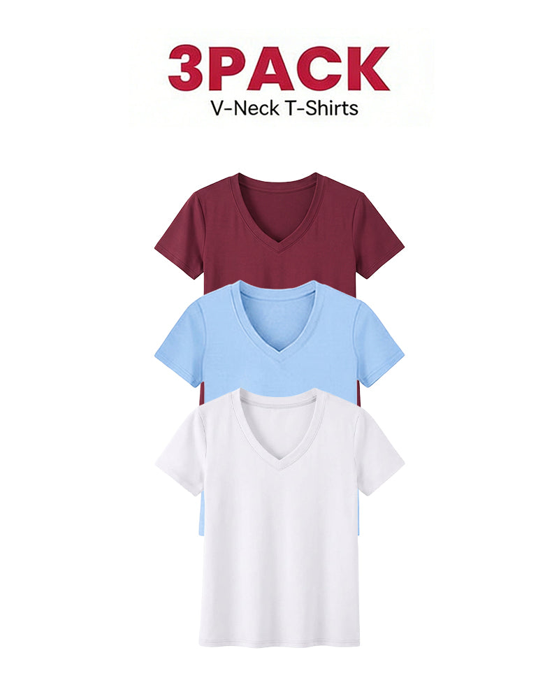 1/3-Pack Comfortabele Basic T-Shirts Voor Dames