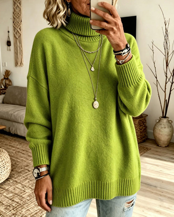 Pullover Hoge Hals Los
