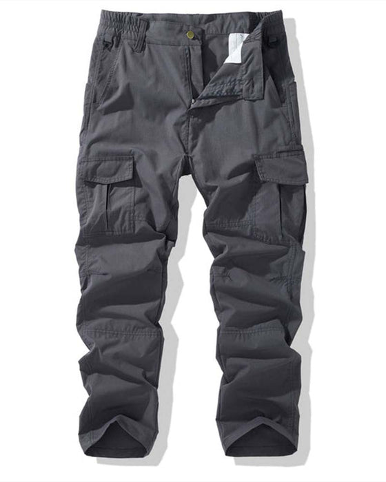 Broek Elastische Taille Dubbele Zak Cargo