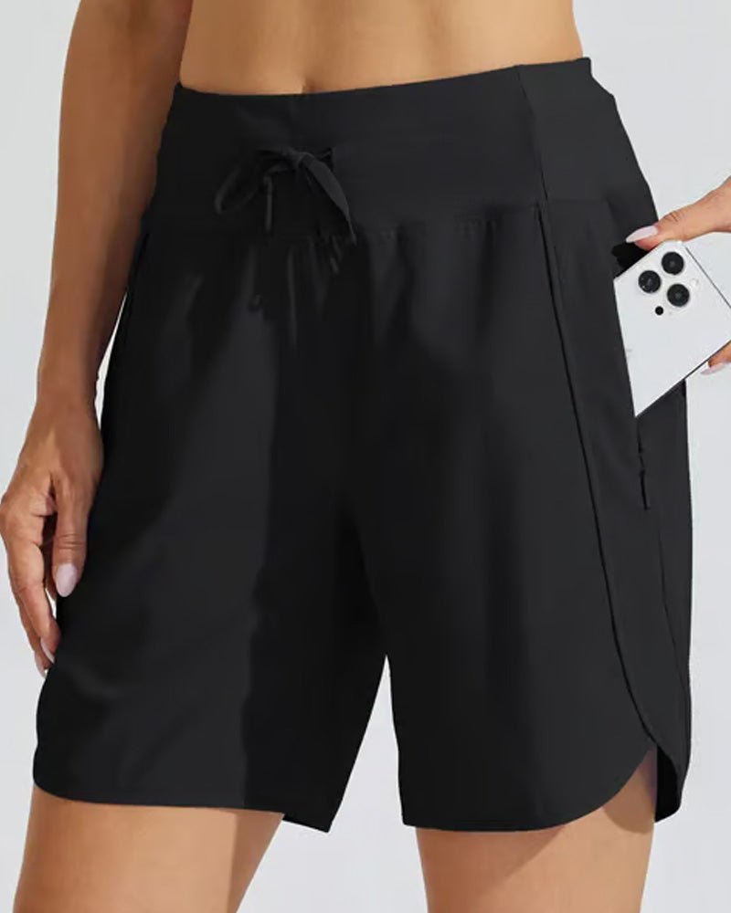 Hoge Taille Sportieve Shorts Met Buikcontrole
