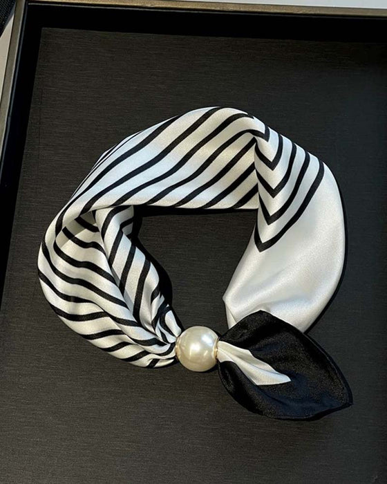 Moeiteloze glamour: Parelsjaal met kliksluiting 🧣