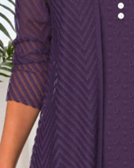 Top 3d Bloemenprint Tweedelig