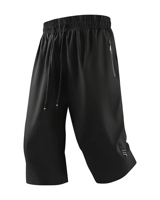 Broek Elastische Taille Zak Rits Trekkoord