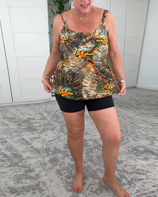 Zwemkleding Twee-Delig Gedrukt Boxershort