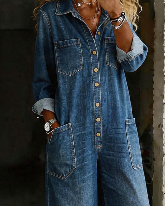 Jumpsuit Cowboy Casual Los Grote Zak
