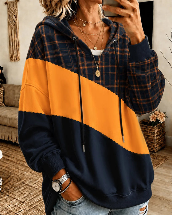 Hoodie Met Capuchon Contrast Relaxed