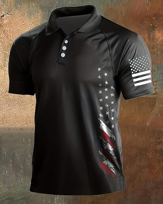 Heren T-shirt Met Kraag, Korte Mouwen