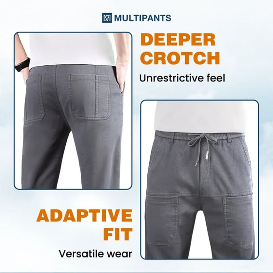 Broek Hoge Stretch Multi-Zak Duurzaam Cargo
