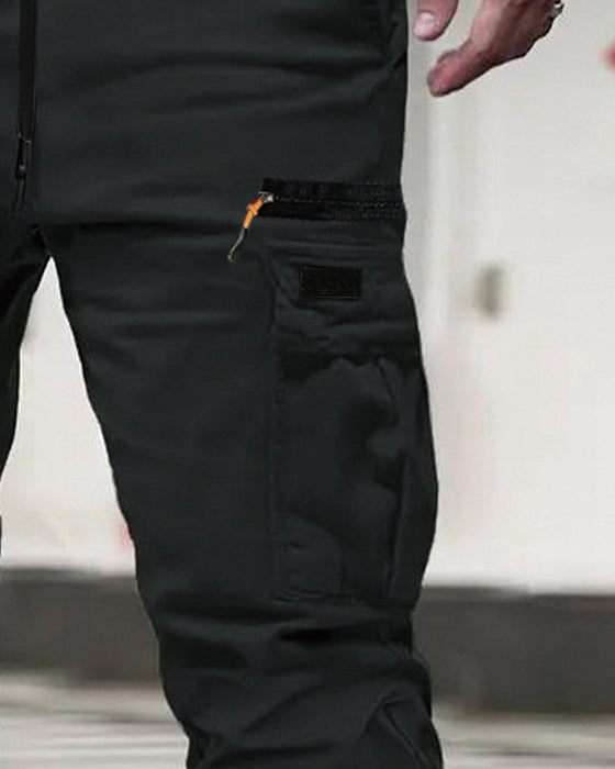 Heren Broek Elastische Manchet Effen Ontspannen