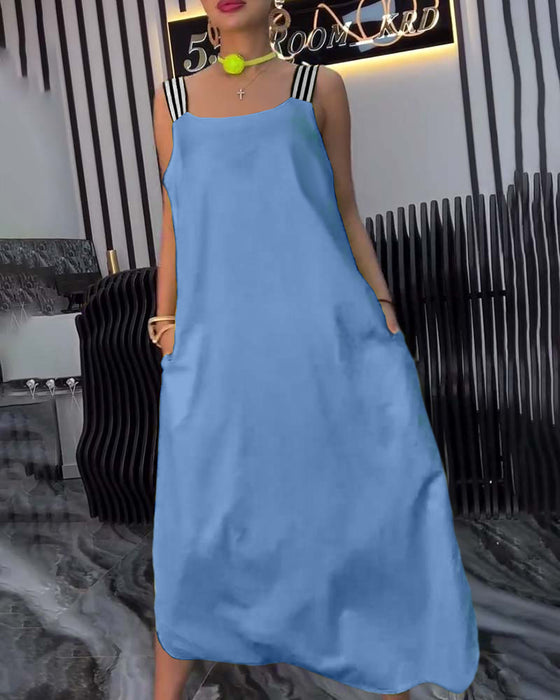 Jurk Gesplitste Schouderbanden Los