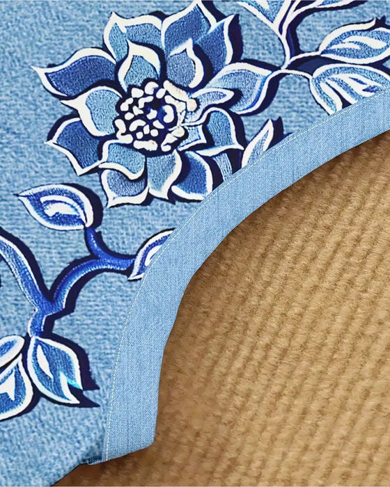 Jurk Mouwloos Imitatie Denim