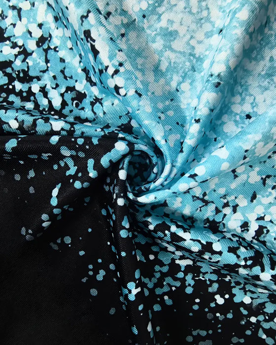 Jurk Mouwloos V-Hals Vlinderprint