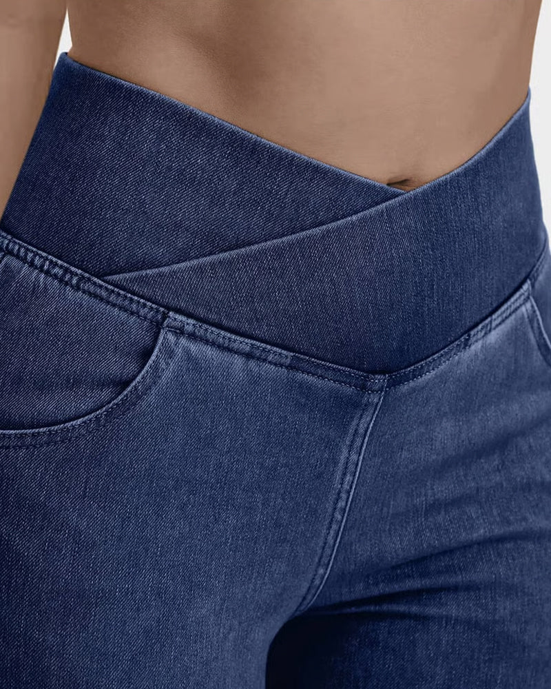 Broek Hoge Rekbaarheid Mode Zak Flare