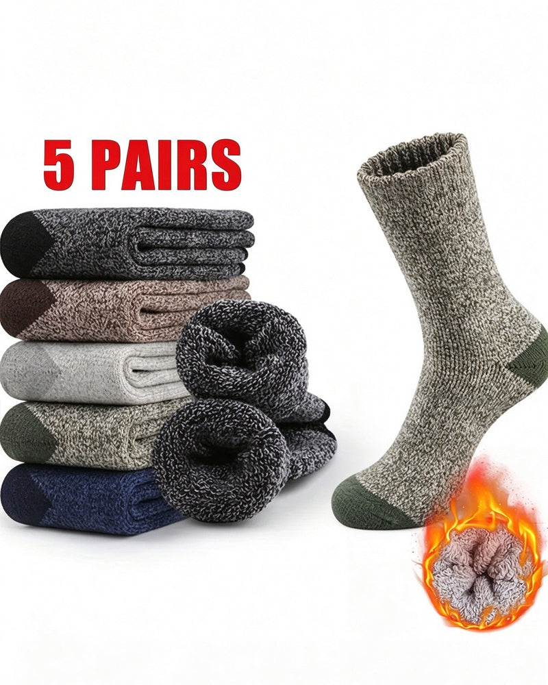 Paren Dikke Warme Wintersokken Zacht Gebreid