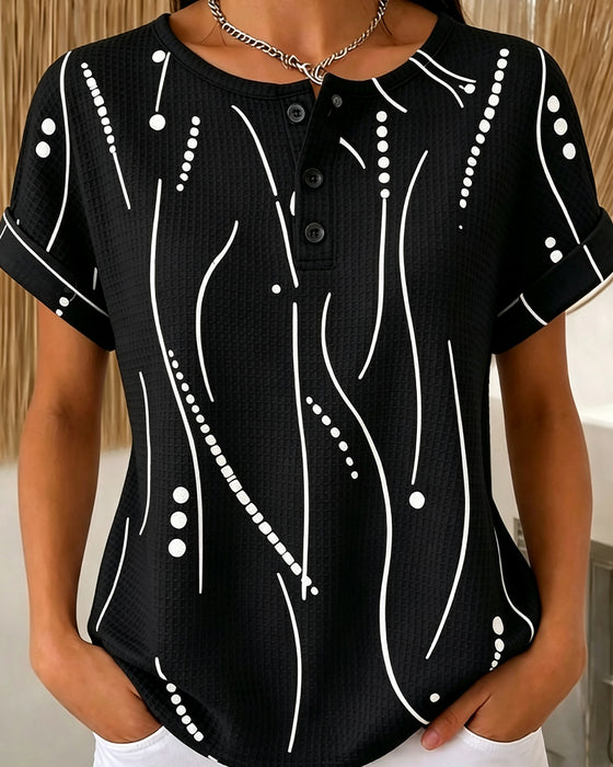 T-Shirt Ronde Hals Korte Mouwen