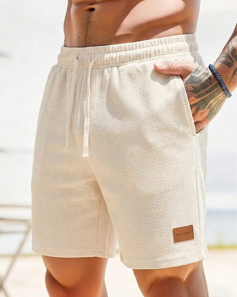 Shorts Heren Wafel Casual