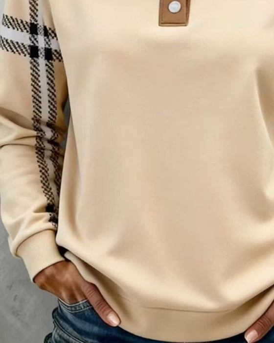 Sweatshirt Coltrui Knoop Gestreept Lange Mouw