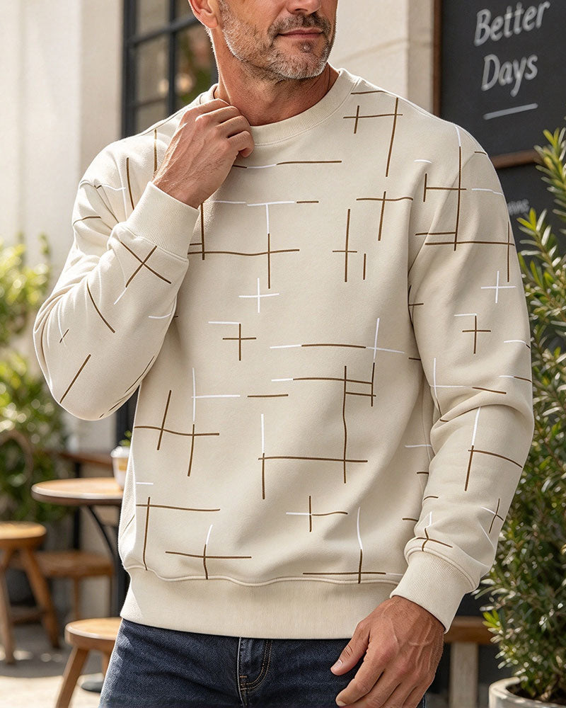 Sweatshirt Heren Casual Lijn