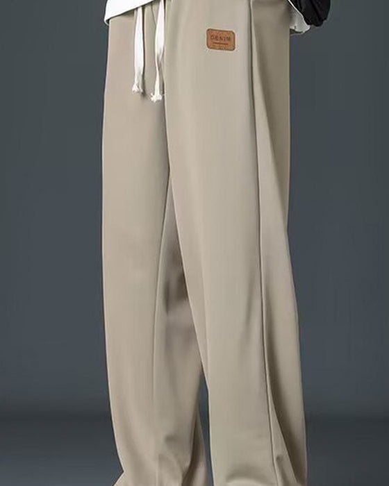 Heren Broek Casual Trekkoord Rechte Pijp