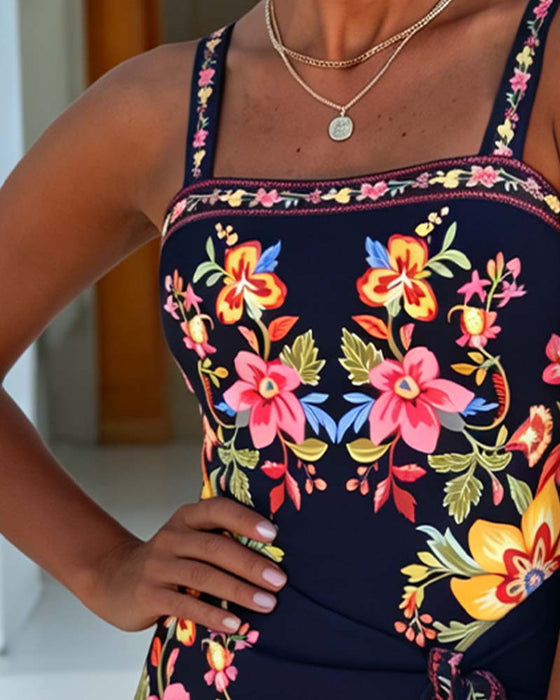 Eendelig Vintage Bloemen Wikkel Rok