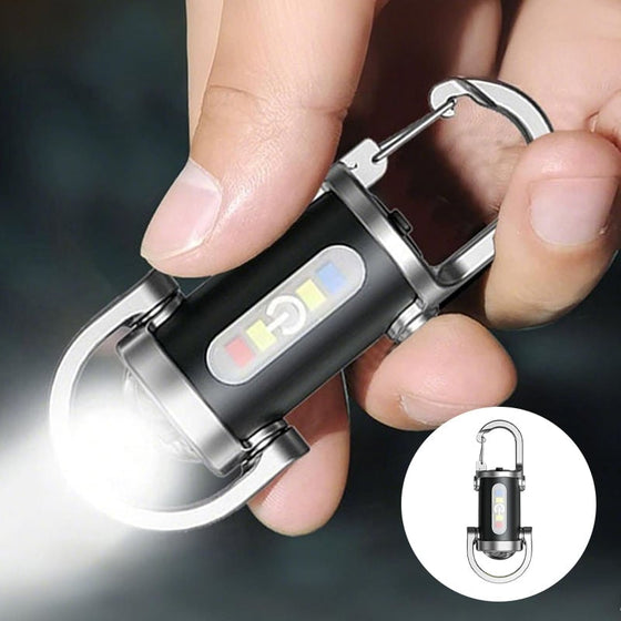 Oplaadbare Mini Zaklamp Sleutelhanger