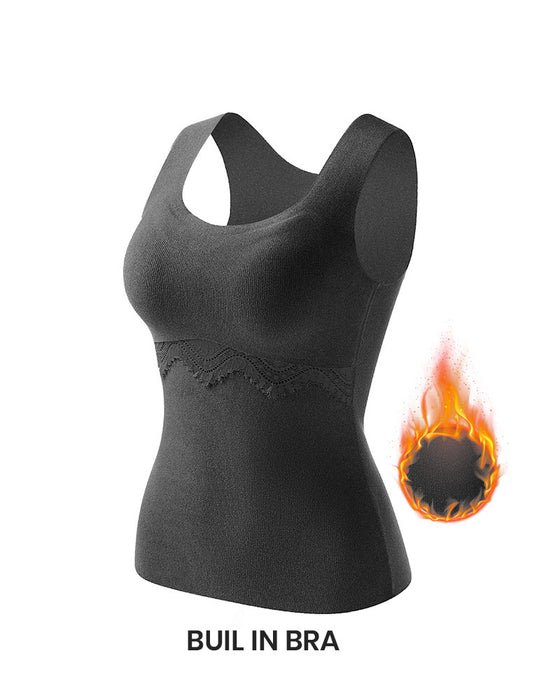 Tanktop Naadloos Thermisch Ingebouwde Bh