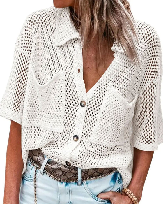 Cardigan Reverse Holle Mesh