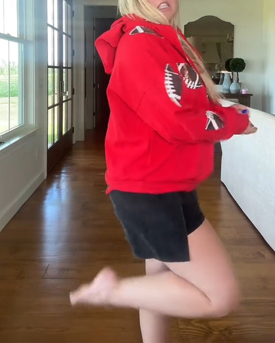 Capuchon Rugby Sequins