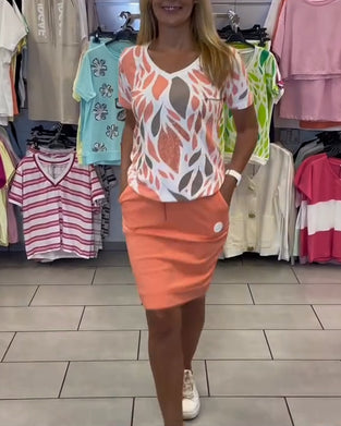 Pak Elegant Pendelaar Rok Tweedelig