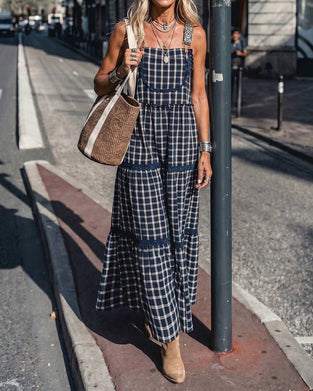 Jurk Camisole Ruit Patchwork