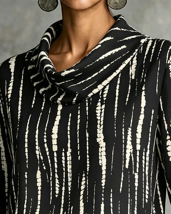 Top Gedrapeerd Cowl Hals Lijn