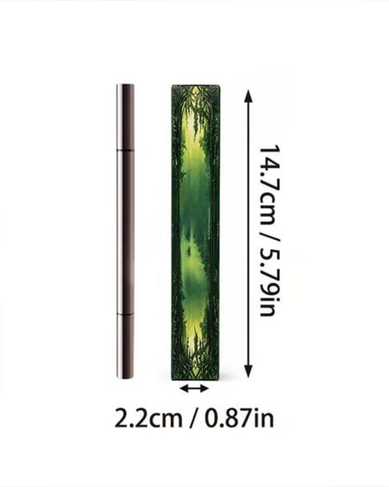 Dual-Tip Vloeibare Eyeliner – Scherpe Vleugels, Geen Uitloop, De Hele Dag 🖊️✨
