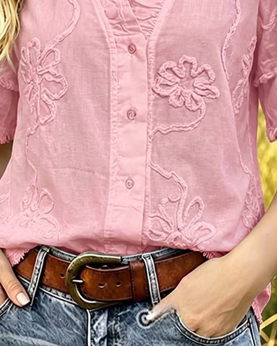 Blouse Franjezoom Pofmouw