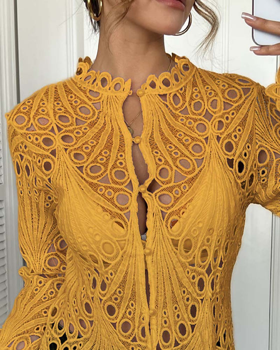 Jas Cut-Out Klokmouw