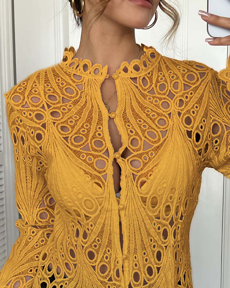 Jas Cut-Out Klokmouw