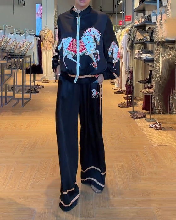 Set Kort Jas En Casual Broek