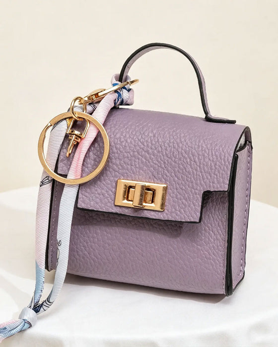 Sleutelhanger Mini Vierkante Tas Pendant