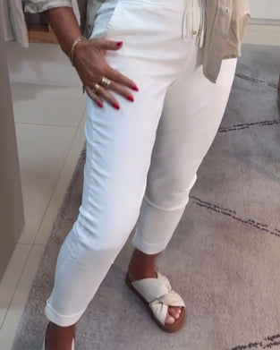 Smalle Broek Casual Met Trekkoord