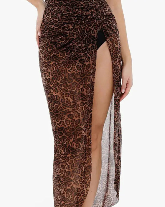Bikini Mode Hoge Taille Luipaard Print