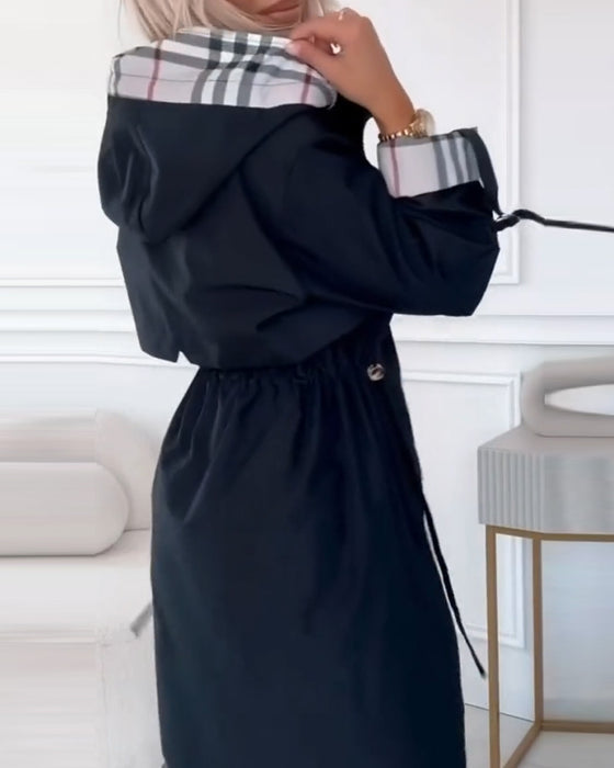 Jas Trenchcoat Met Kapuzen Kenmerk