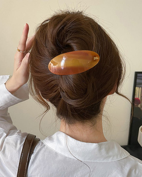 Een-Woord Paardenstaart Haarnaald Geavanceerd Gevoel Pony Klem Half Binden Haar Veer Klem Zijkant Klem Haaraccessoires