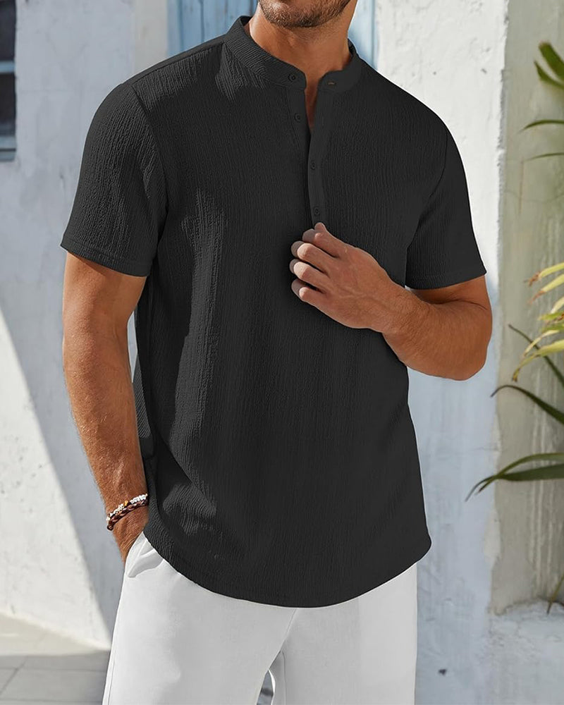 Overhemd Effen Los Henley
