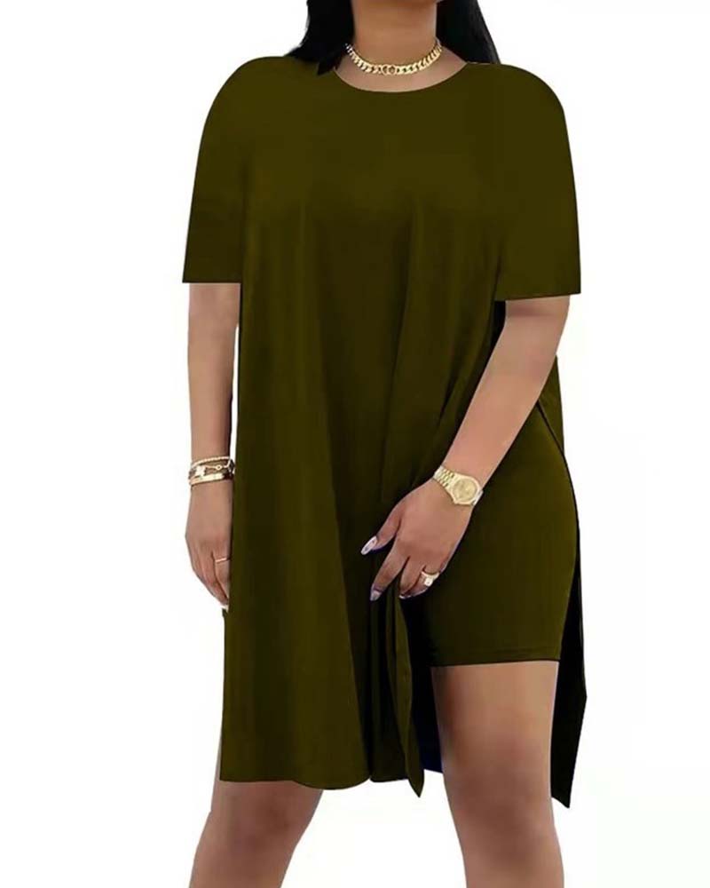 Set Effen Los Korte Mouw Broek