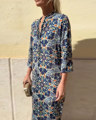 Jurk retro mode print