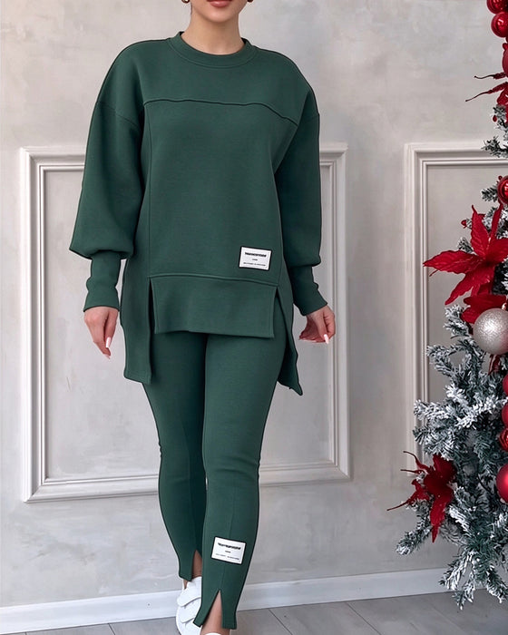 Set Bedrukt Sweatshirt En Joggingbroek